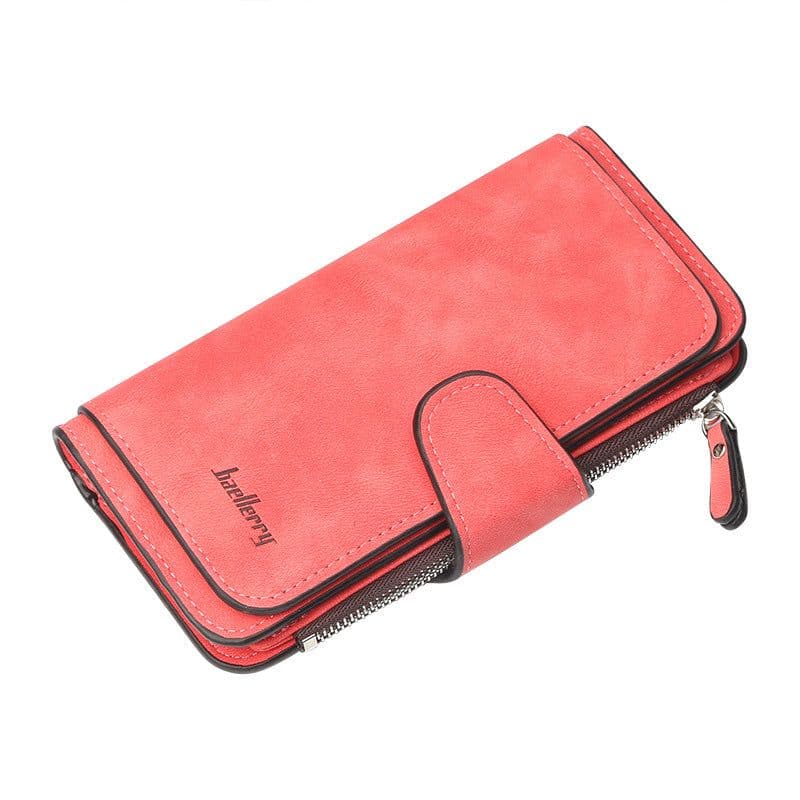 image-Cross-border hot sale long buckle ladies wallet coin purse multi-color card slot mobile phone bag clutch bag card bag wallet