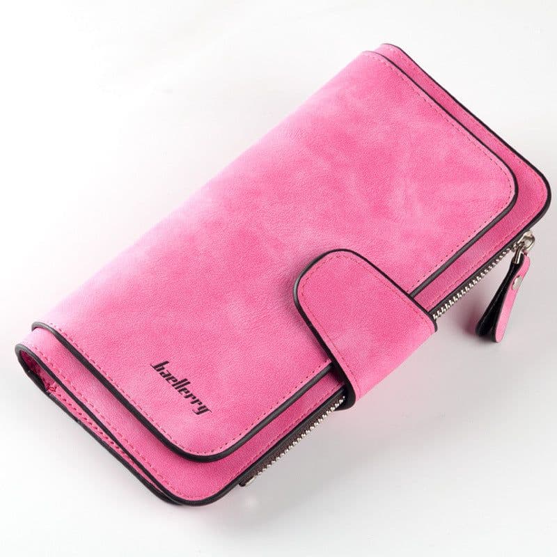 image-Cross-border hot sale long buckle ladies wallet coin purse multi-color card slot mobile phone bag clutch bag card bag wallet