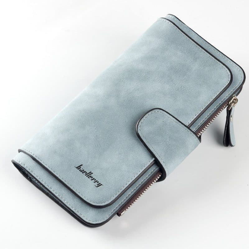 image-Cross-border hot sale long buckle ladies wallet coin purse multi-color card slot mobile phone bag clutch bag card bag wallet