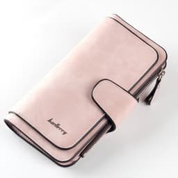 image-Cross-border hot sale long buckle ladies wallet coin purse multi-color card slot mobile phone bag clutch bag card bag wallet