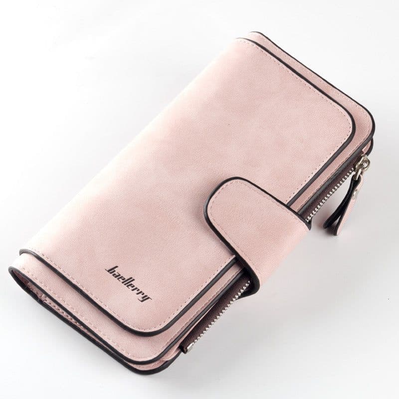 image-Cross-border hot sale long buckle ladies wallet coin purse multi-color card slot mobile phone bag clutch bag card bag wallet