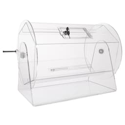 image-VEVOR Acrylic Raffle Drum,Professional Raffle Ticket Spinning Cage with 2 Keys, Transparent Lottery Spinning Drawing, Holds 10000 Tickets or 300 Raffle Balls, Raffle Ticket Box for Lottery Games Bing