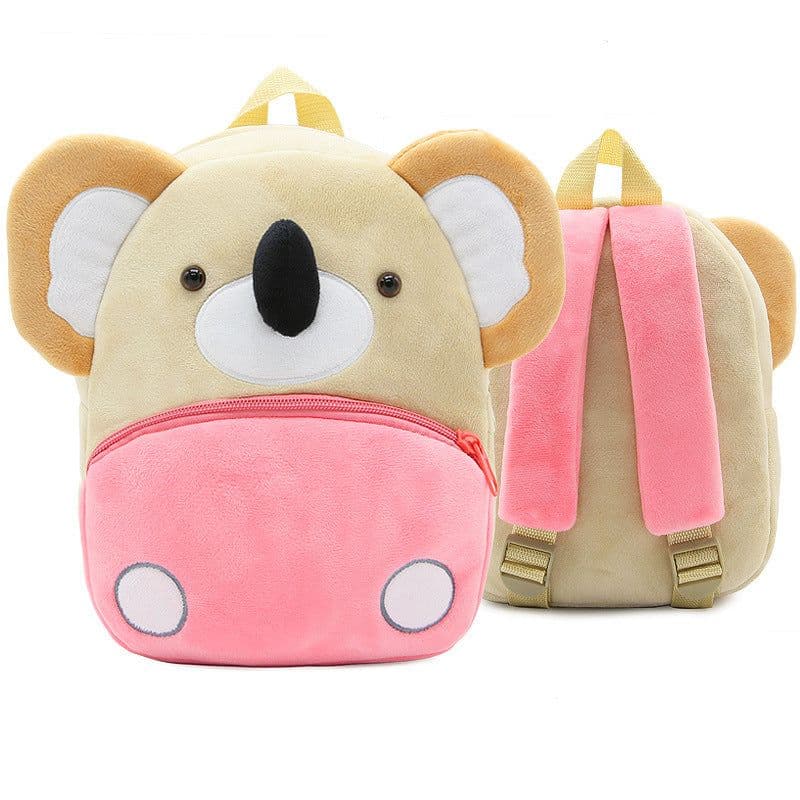 image-Zoo series cute children's school bag shoulder bag plush backpack kindergarten early education park bag manufacturer