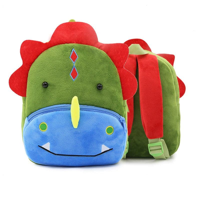 image-Zoo series cute children's school bag shoulder bag plush backpack kindergarten early education park bag manufacturer