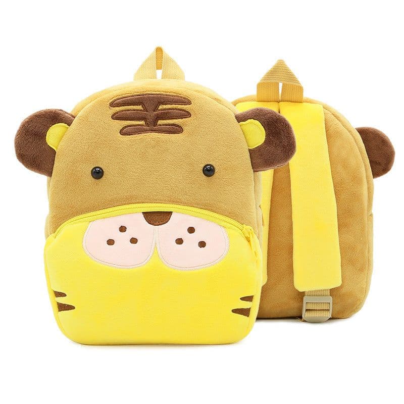 image-Zoo series cute children's school bag shoulder bag plush backpack kindergarten early education park bag manufacturer