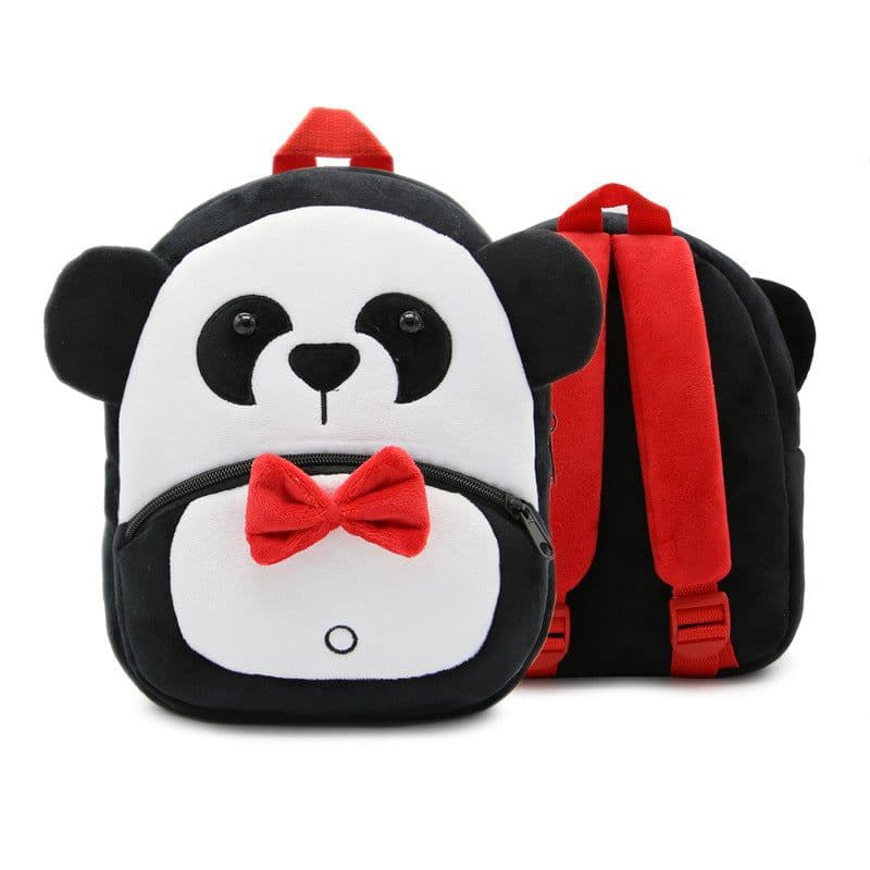 image-Zoo series cute children's school bag shoulder bag plush backpack kindergarten early education park bag manufacturer