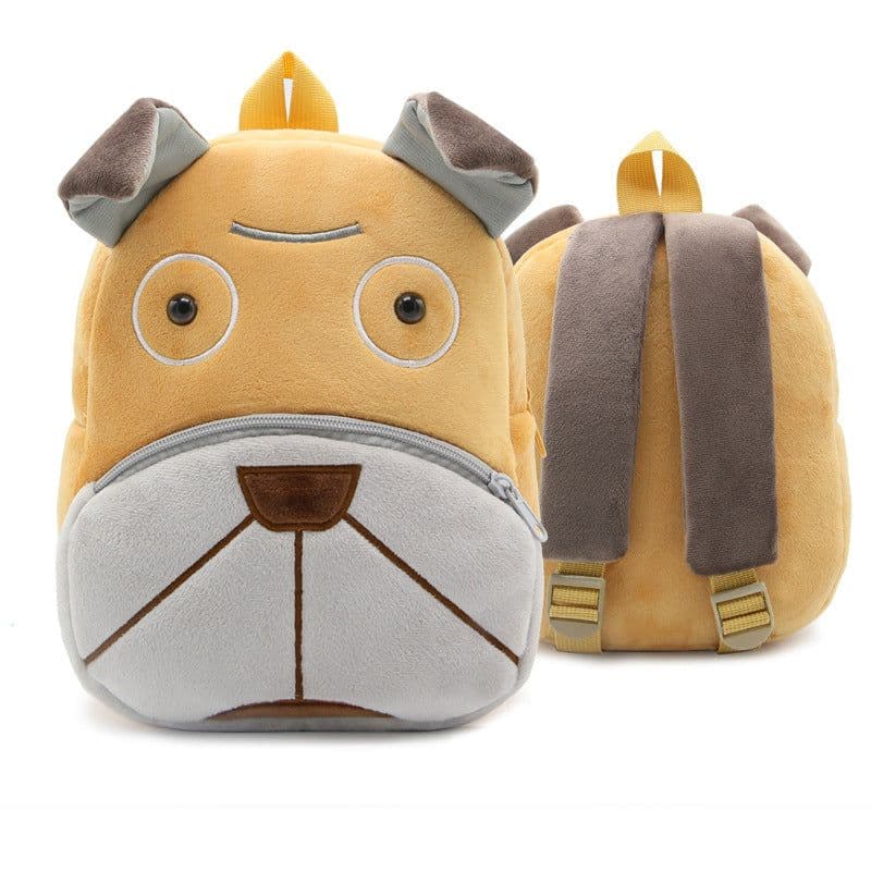 image-Zoo series cute children's school bag shoulder bag plush backpack kindergarten early education park bag manufacturer