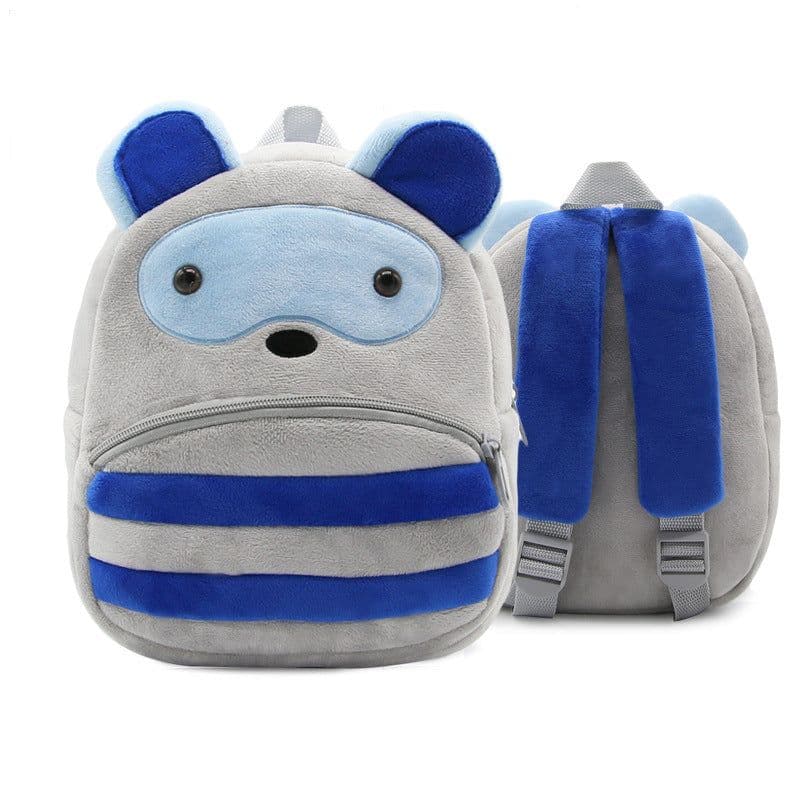 image-Zoo series cute children's school bag shoulder bag plush backpack kindergarten early education park bag manufacturer