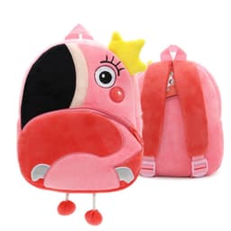 image-Zoo series cute children's school bag shoulder bag plush backpack kindergarten early education park bag manufacturer