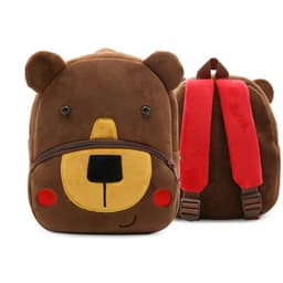 image-Zoo series cute children's school bag shoulder bag plush backpack kindergarten early education park bag manufacturer
