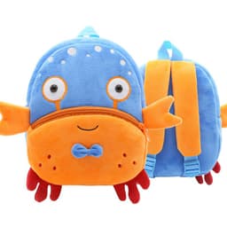 image-Zoo series cute children's school bag shoulder bag plush backpack kindergarten early education park bag manufacturer