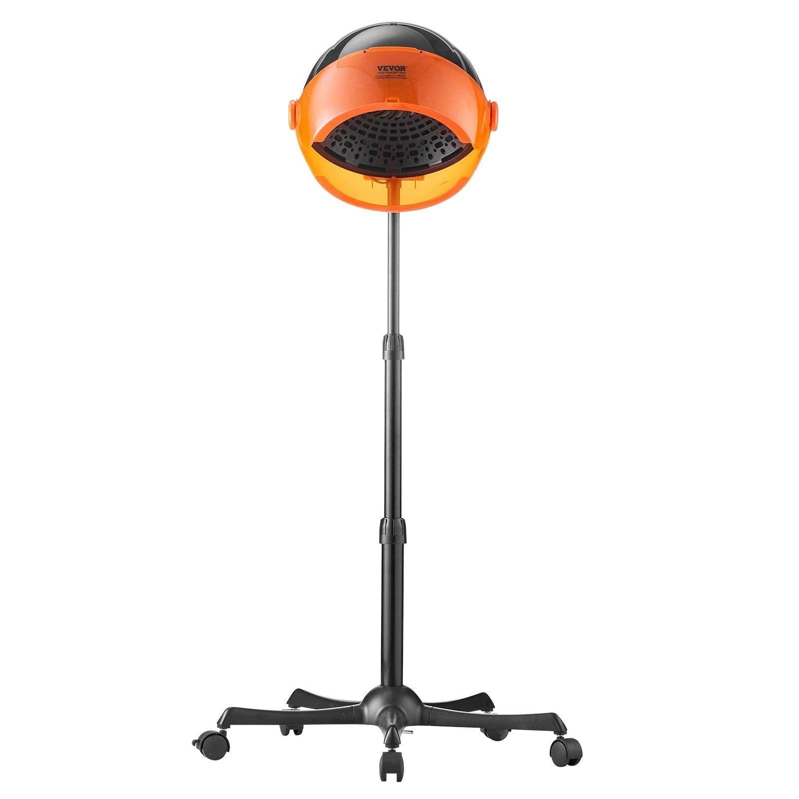 image-VEVOR Ionic Hooded Dryer, 1875W Professional Bonnet Hair Dryer, Sit Under Hair Dryer with Timer, 3 Temp Settings & Wind Speed, Floor Standing Rolling Base with Wheels for Beauty Salon Home Spa