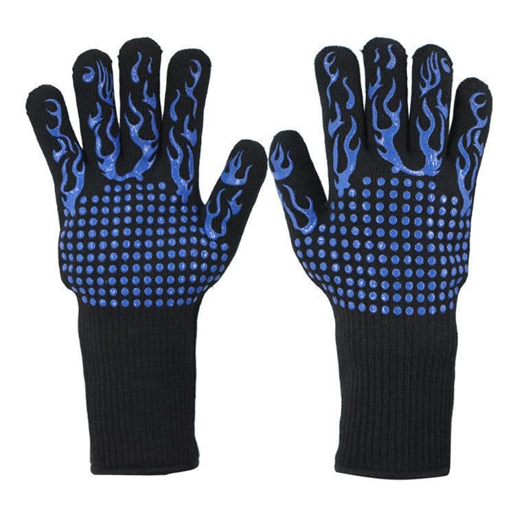 image-Spot Heat Insulation Barbecue Kitchen Baking Thick And High Temperature Resistant Oven Anti-scald Microwave Oven Gloves