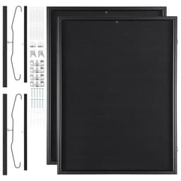 image-VEVOR 2PCs Jersey Display Frame Case, 23.3x31.2x1.5 in, Large Lockable Sport Jersey Shadow Box with 98% UV Protection PC Glass and Hangers, for Baseball Basketball Football Hockey Shirt and Uniform