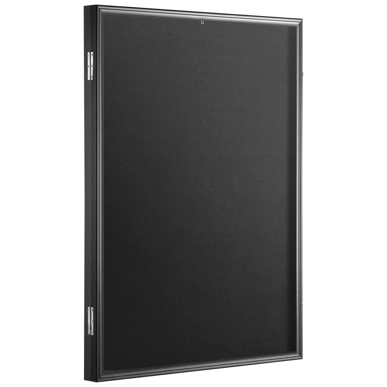 image-VEVOR 2PCs Jersey Display Frame Case, 23.3x31.2x1.5 in, Large Lockable Sport Jersey Shadow Box with 98% UV Protection PC Glass and Hangers, for Baseball Basketball Football Hockey Shirt and Uniform