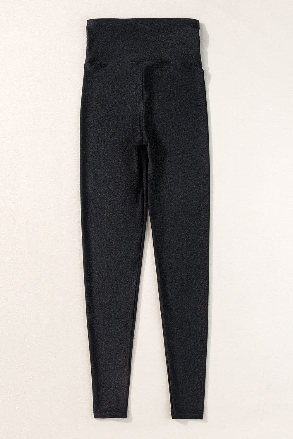image-High Rise Tight Leggings with Waist Cincher - Black