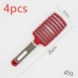 image-Bristle Hair Brush - Detangler Massage Comb
