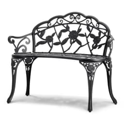 image-VEVOR Outdoor Bench, 38.8 inches Metal Garden Bench for Outdoors,480 lbs Load Capacity Bench, Outdoor Garden Park Bench with Backrest and Armrests, Patio Bench for Garden, Park, Yard, Front Porch