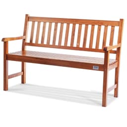 image-VEVOR Outdoor Bench, 50 inches Wood Garden Bench for Outdoors, Outdoor Garden Park Bench with Backrest and Armrests, 800 lbs Load Capacity Bench, Patio Bench for Garden, Park, Yard, Front Porch