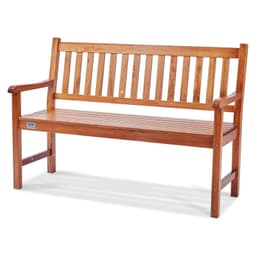 image-VEVOR Outdoor Bench, 50 inches Wood Garden Bench for Outdoors, Outdoor Garden Park Bench with Backrest and Armrests, 800 lbs Load Capacity Bench, Patio Bench for Garden, Park, Yard, Front Porch