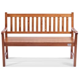 image-VEVOR Outdoor Bench, 50 inches Wood Garden Bench for Outdoors, Outdoor Garden Park Bench with Backrest and Armrests, 800 lbs Load Capacity Bench, Patio Bench for Garden, Park, Yard, Front Porch