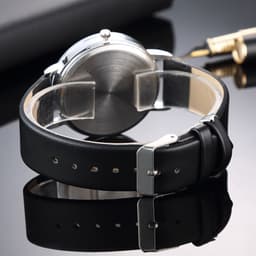 image-Simple watch Korean style fashion ladies casual male student trend belt ultra-thin British watch quartz watch