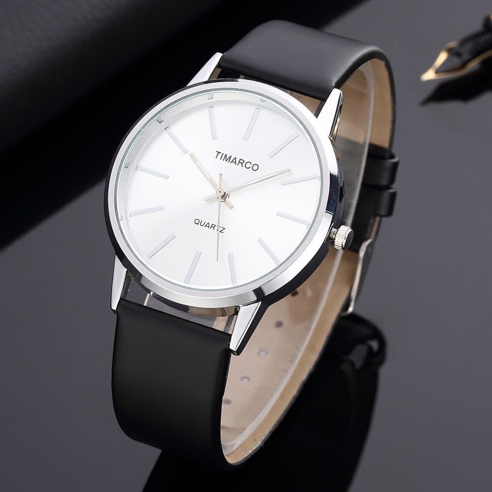 image-Simple watch Korean style fashion ladies casual male student trend belt ultra-thin British watch quartz watch