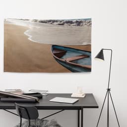 image-Ocean Paint Boat Painting Flag Tapestry
