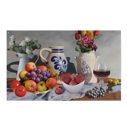 image-Still Life Grapes Painting Flag Tapestry