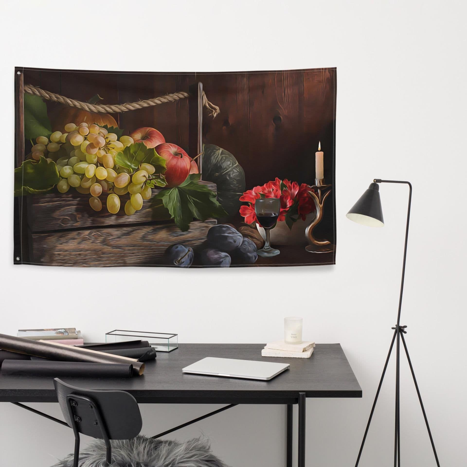 image-Rope Still Life Painting Flag Tapestry