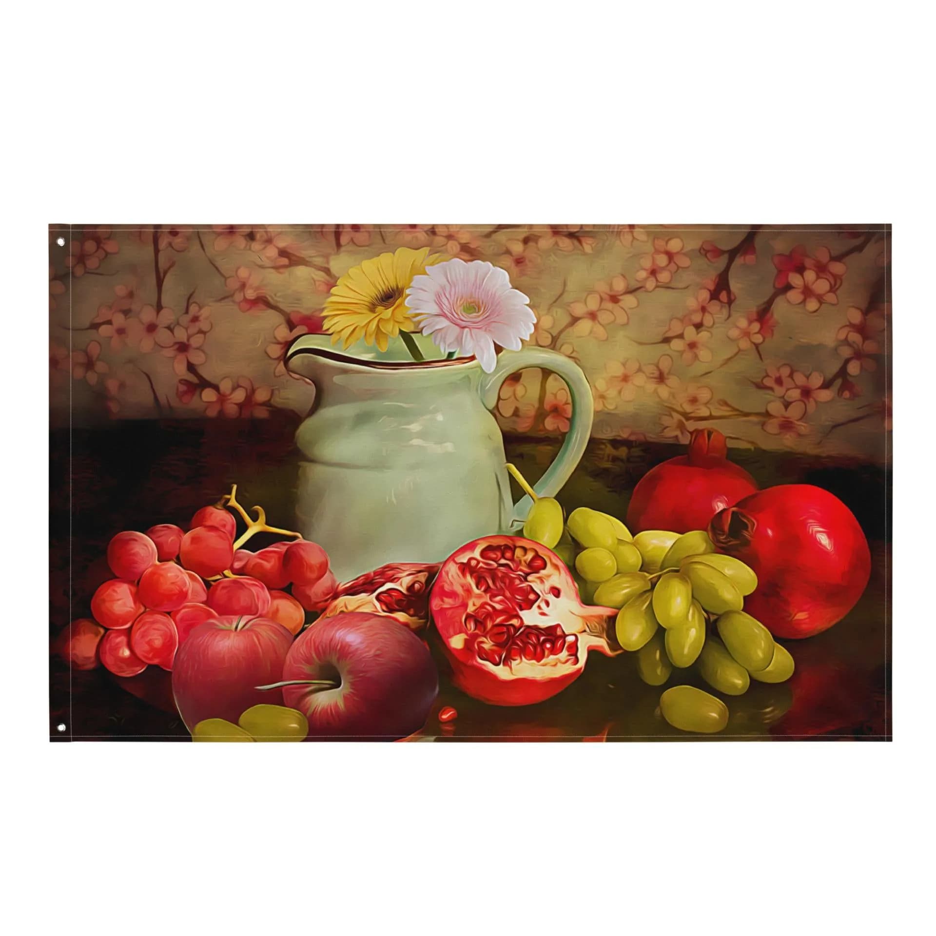 image-Fruits Painting 2 Flag Tapestry
