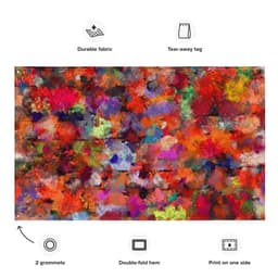 image-Modern Abstract Art Painting Flag Tapestry