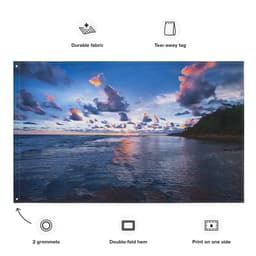 image-Ocean Clouds Painting Flag Tapestry