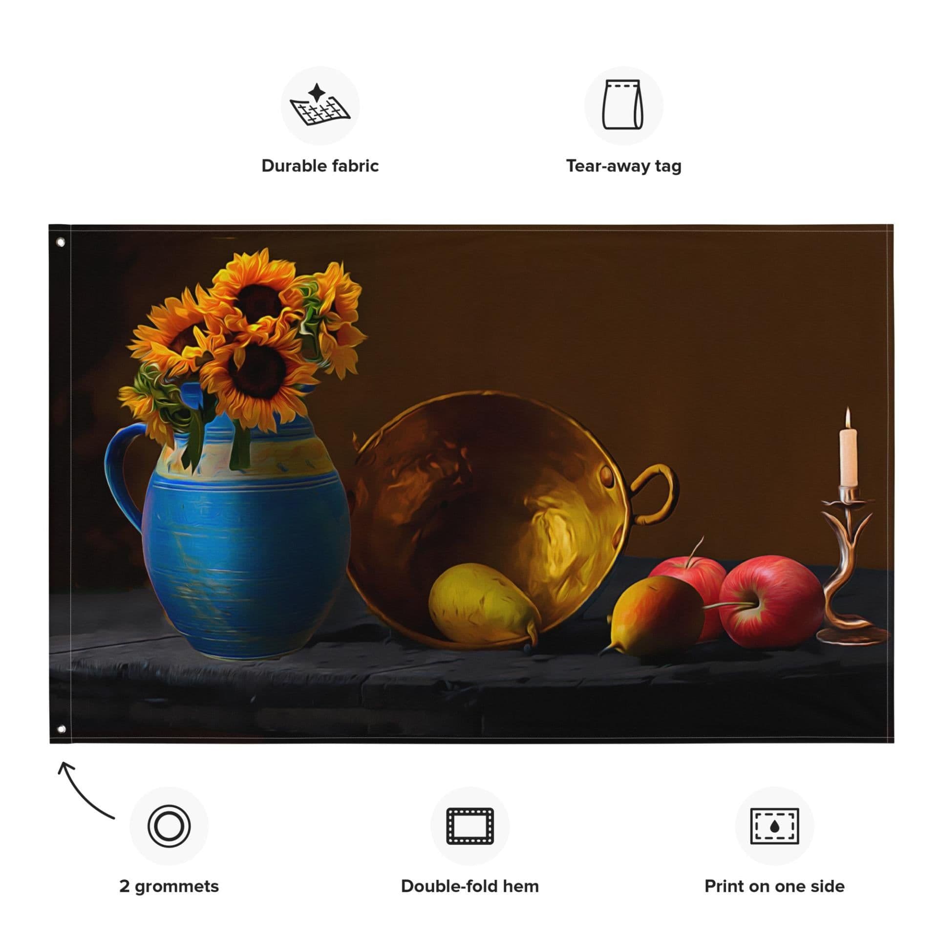 image-Wok Still Life Painting Flag Tapestry