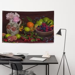 image-Still Life Painting 6 Flag Tapestry