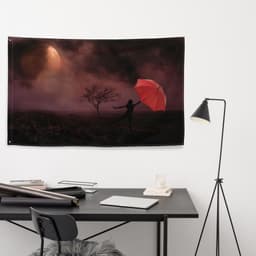 image-Let me Fly Painting Flag Tapestry