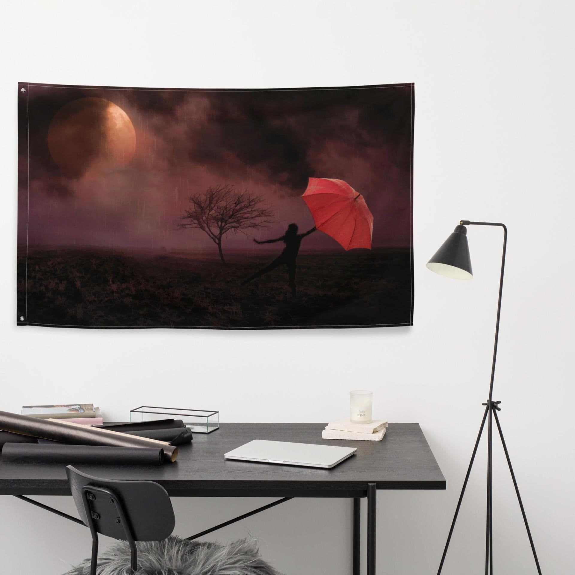 image-Let me Fly Painting Flag Tapestry