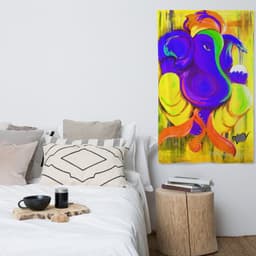 image-Ganesha Painting Flag Tapestry