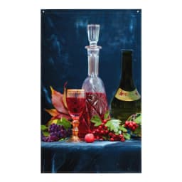 image-Wine Painting Flag Tapestry