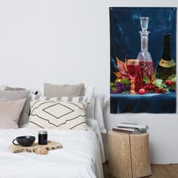 image-Wine Painting Flag Tapestry