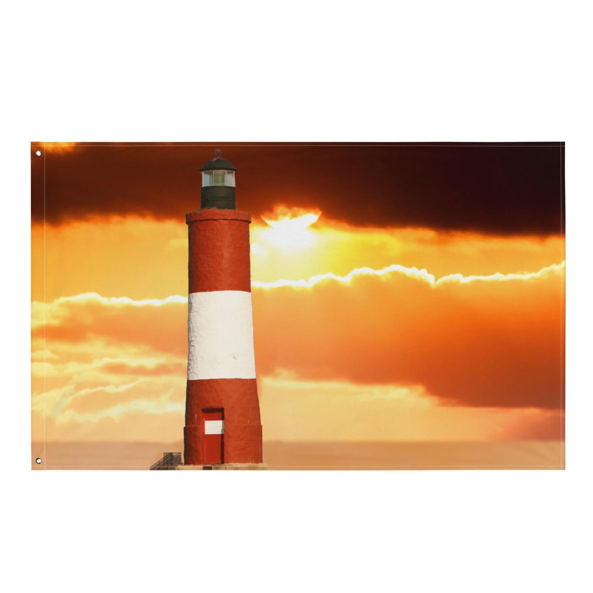 image-Lighthouse Painting Flag Tapestry