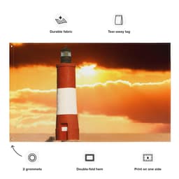 image-Lighthouse Painting Flag Tapestry