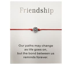 image-Hand-woven Red Rope Tree of Life Bracelet