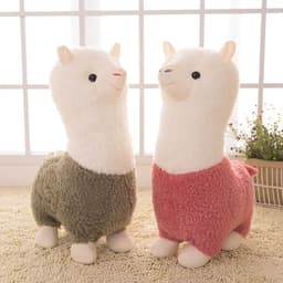 image-Creative animal wool plush toy sheep doll pillow grass mud horse alpaca cute doll doll birthday gift