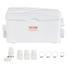 image-VEVOR Macerator Pump, 350W, 6000 L/h Flow, 23 ft/7 m Head, Macerator Sewerage Sump Pump with 3 Water Inlets for Basement, Kitchen, Sink, Shower, Bathtub, Laundry Waste Water Disposal Upflush Machine