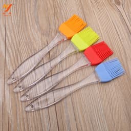 image-Large Silicone Brush Baking Tool Silicone Brush Tea Whisk Barbecue Whisk Cream Brush Oil Brush