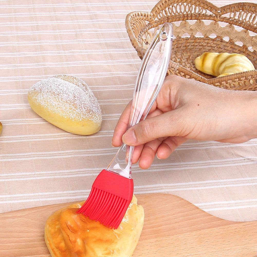image-Large Silicone Brush Baking Tool Silicone Brush Tea Whisk Barbecue Whisk Cream Brush Oil Brush