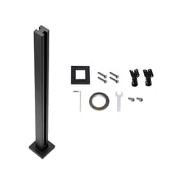 image-VEVOR Glass Clamp, 35.83" Height Glass Railing Bracket for 0.39 "-0.47 " Thickness Tempered Glass, 304 Stainless Steel Glass Mounting Clamp, Glass Shelf Bracket for Balcony, Garden, Deck, Stair, Black