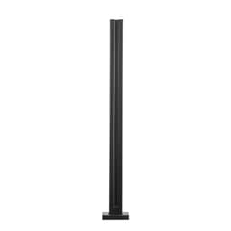 image-VEVOR Glass Clamp, 35.83" Height Glass Railing Bracket for 0.39 "-0.47 " Thickness Tempered Glass, 304 Stainless Steel Glass Mounting Clamp, Glass Shelf Bracket for Balcony, Garden, Deck, Stair, Black