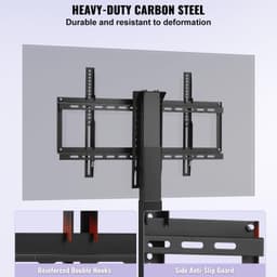 image-VEVOR Automated TV Elevator, 39.4" Stroke, Supports 32-70" TVs, Adjustable Height 28.74-68.11", Remote Controlled, Max Load 154 lbs